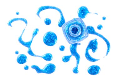 oje şişesi ile splatters