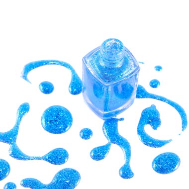 oje şişesi ile splatters