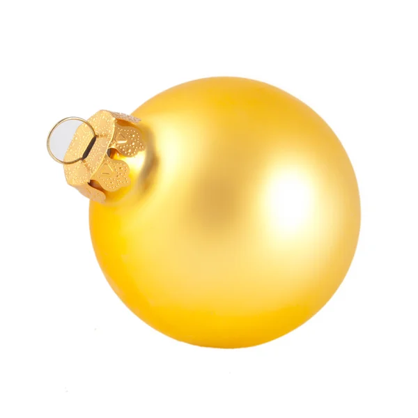 Golden Christmas ball — Stock Photo, Image