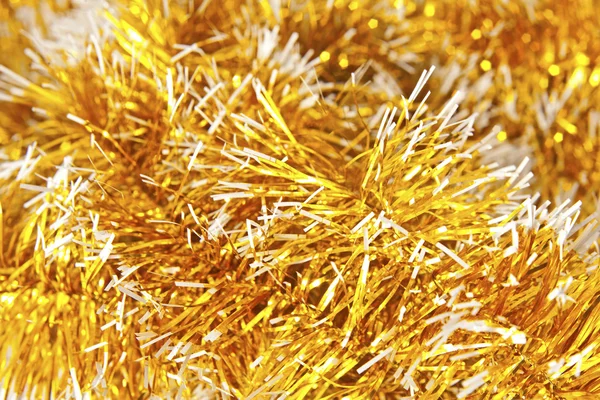 Golden christmas garland — Stock Photo, Image