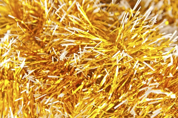 Golden christmas garland — Stock Photo, Image