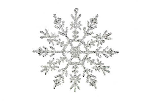 Silver snowflake — Stock Photo, Image