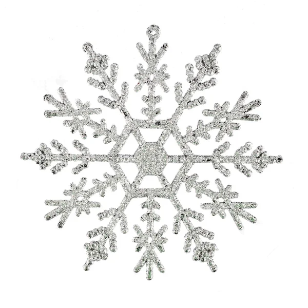 Fulg de zăpadă argint — Fotografie, imagine de stoc