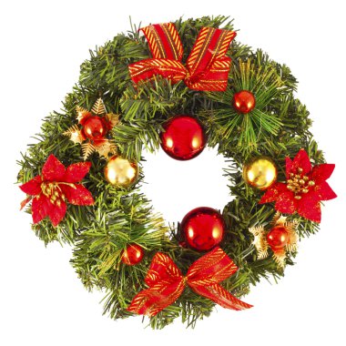 süslenmiş Noel çelenk