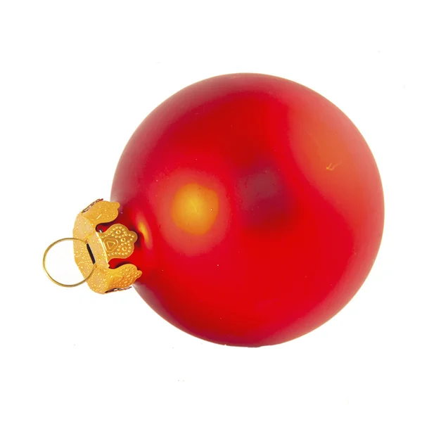 Röd jul boll — Stockfoto