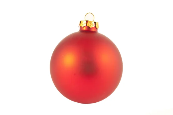 Rote Weihnachtskugel — Stockfoto