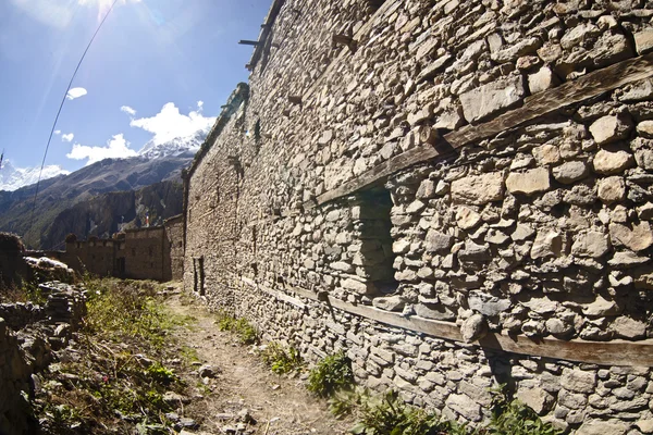 Buildings in Manang — Stock Photo, Image