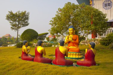 Scenes of Buddha's life clipart