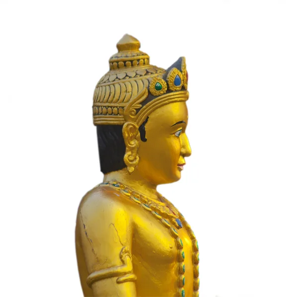 Isolert Krishna-statue – stockfoto