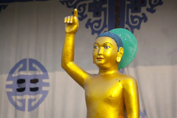 Buddha in Lumbini — Stockfoto