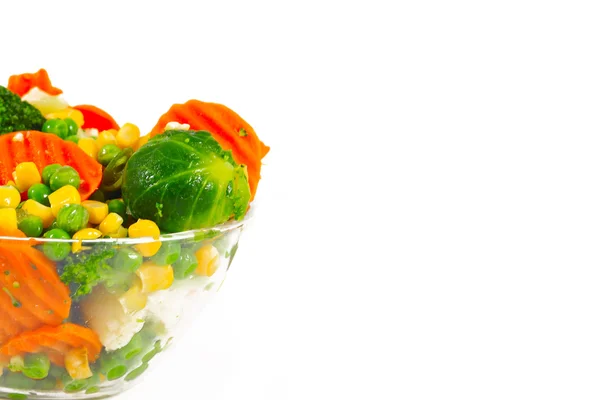 Légumes congelés dans un bol — Photo
