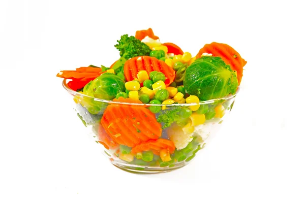 Zmrazená zelenina v misce — Stock fotografie