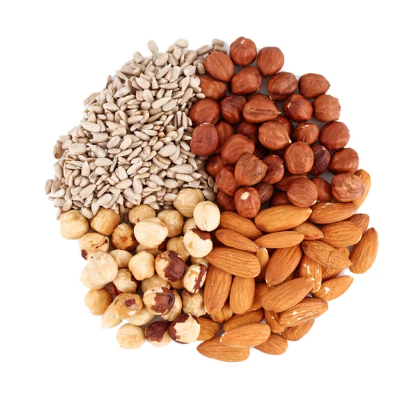 Nuts background — Stock Photo, Image