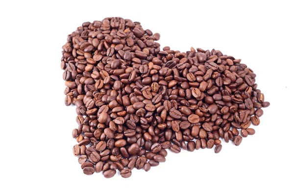 Coffee beans heart — Stock Photo, Image