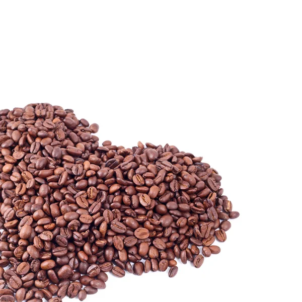 Coffee beans heart — Stock Photo, Image