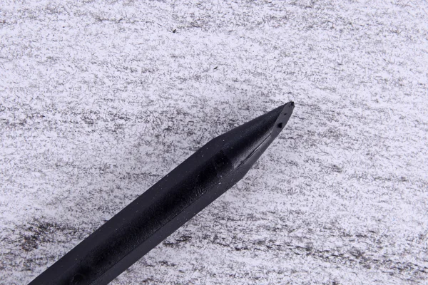 Zwarte gekleurde potlood tekenen — Stockfoto