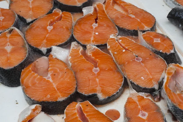Salmon steaks — Stock Photo, Image
