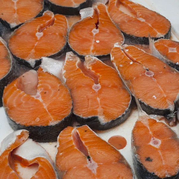 Som balığı biftek — Stok fotoğraf