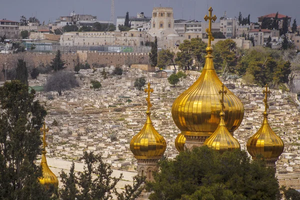 Mary magdalene Katedrali Rus Ortodoks gethsemane in — Stok fotoğraf