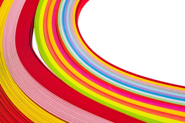 Tiras de papel en colores brillantes — Foto de Stock