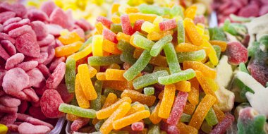 kleurrijke gummy snoepjes