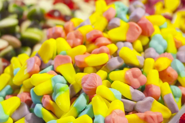 Kleurrijke gummy snoepjes — Stockfoto