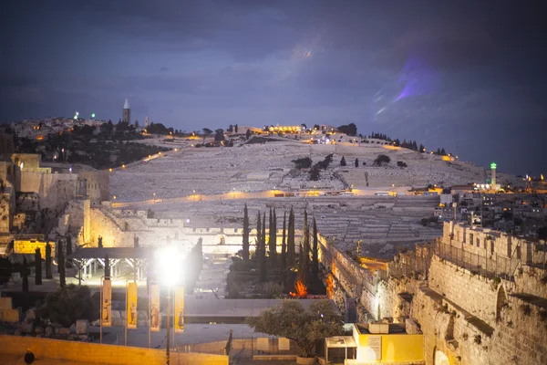 Old City and Temple Mount in Jerusalem — Stock Photo, Image