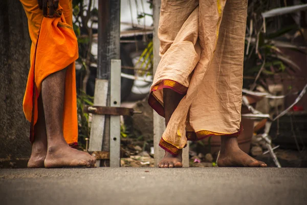 Voeten van Indiase mannen — Stockfoto