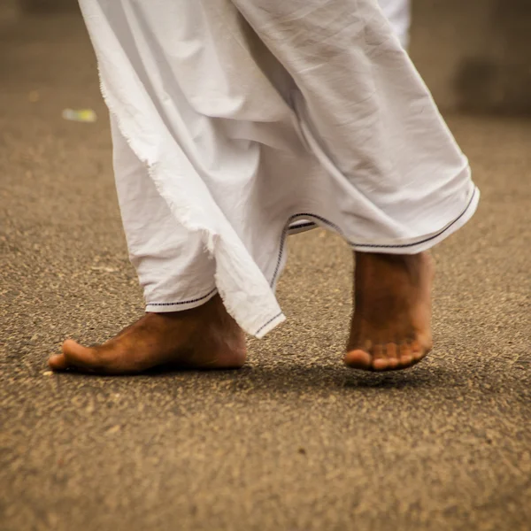 Füße des indischen Mannes — Stockfoto