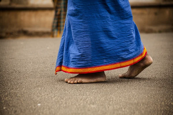 Voeten van Indiase man — Stockfoto