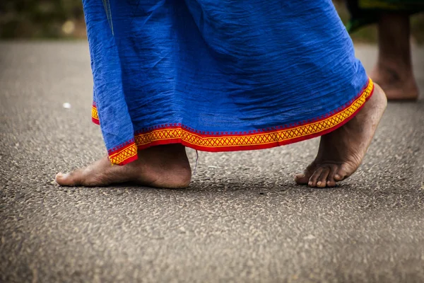 Piedi di uomo indiano — Foto Stock