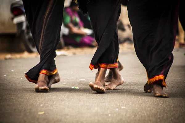 Voeten van Indiase mannen — Stockfoto