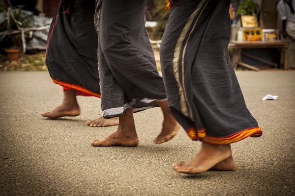 Feet of indian men — Stock Photo, Image