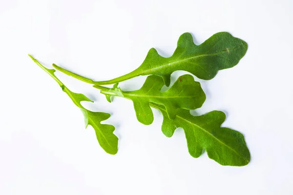 Fresh Green Atugula Rukkola Leaves Iisolated — Stock Photo, Image