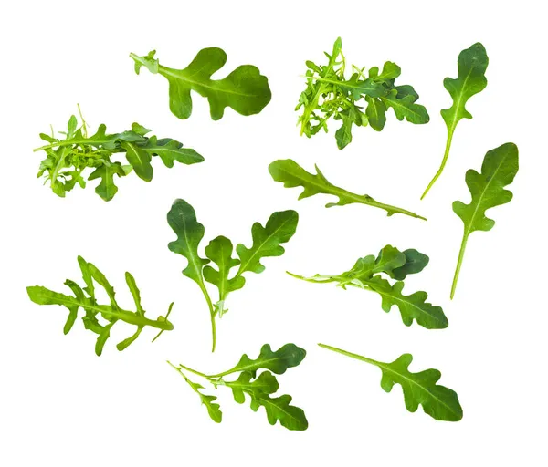 Fresh Green Atugula Rukkola Leaves Iisolated — Stock Photo, Image