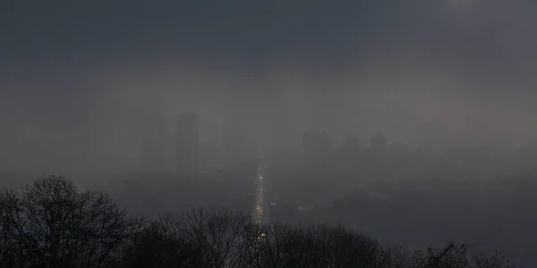 Kiew Blick Wolken Bei Regnerischem Wetter — Stockfoto