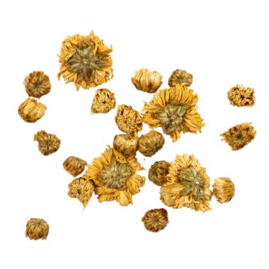 Çay için kurutulmuş kasımpatı. izole