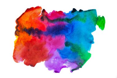 Brite suluboya noktası beyazda izole edildi