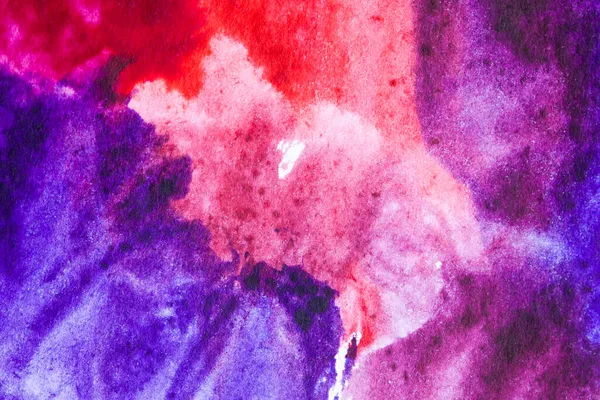 バイオレットとピンクの抽象水彩背景 — ストック写真