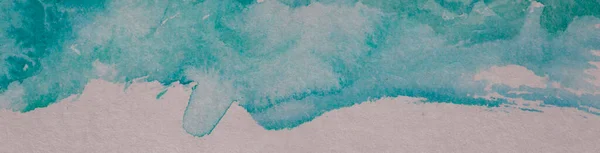 Abstracte Aquarelverf Turquoise Kleuren — Stockfoto