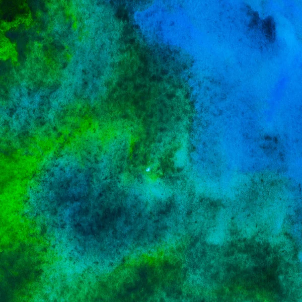 Abstract Vlue Groene Aquarelverf — Stockfoto