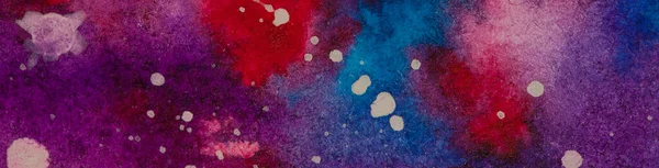Acuarela Fondo Cósmico Abstracto Colores Violeta Azul —  Fotos de Stock