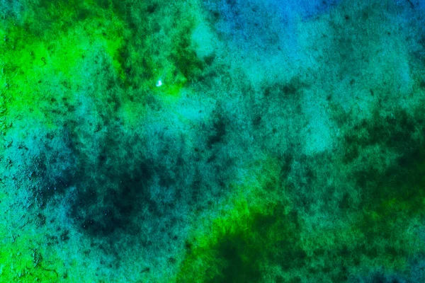 Abstract Vlue Groene Aquarelverf — Stockfoto