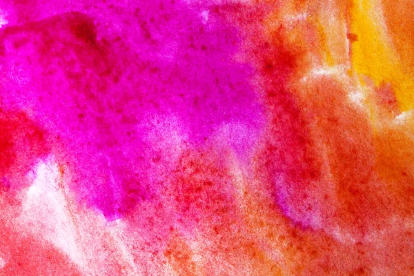 ピンク オレンジ 紫の水彩画 — ストック写真