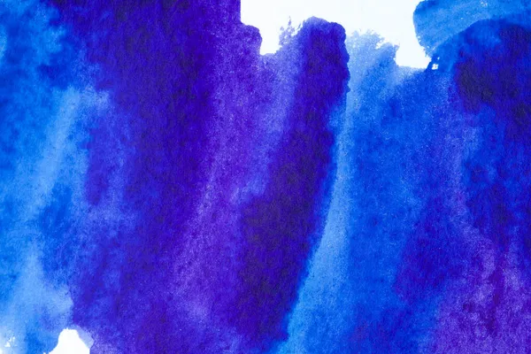 Blauw Violet Lila Aquarel Abstract Schilderen — Stockfoto