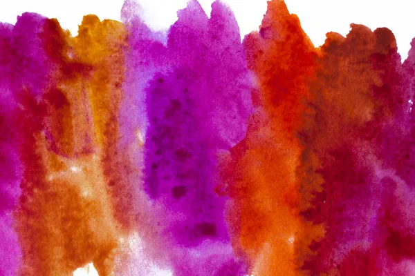 Roze Oranje Violette Aquarelverf — Stockfoto