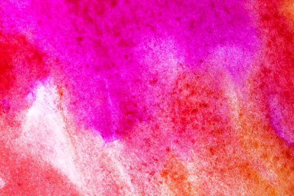 ピンク オレンジ 紫の水彩画 — ストック写真