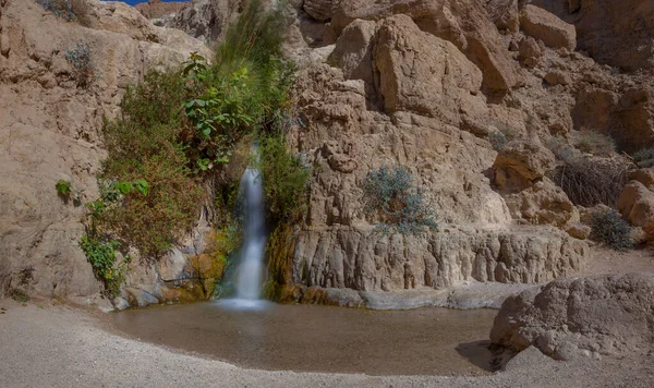 Ein Gedi瀑布和岩石 — 图库照片