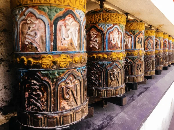 Traditional Prayer Wheel Temple Kathmandu Nepal — Stock Photo, Image