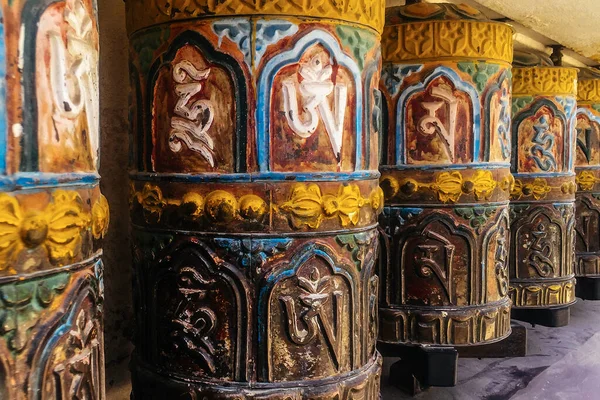 Traditional Prayer Wheel Temple Kathmandu Nepal — Stock Photo, Image